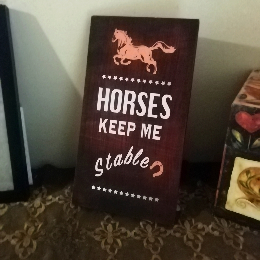 Wood decor sign